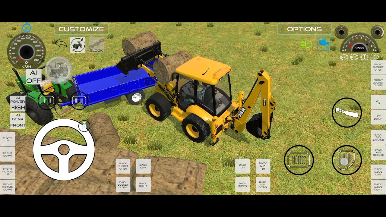 Jcb and tractor ka 3d new game