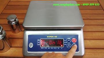 Cân thủy sản Super SS 3kg 6kg 15kg 30kg, cân điện tử chống nước Super SS - hiệu chuẩn