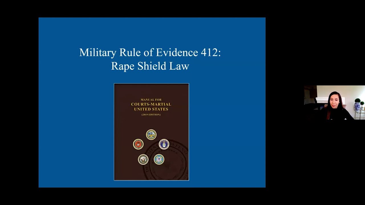 MRE 412 - Rape Shield Law - YouTube