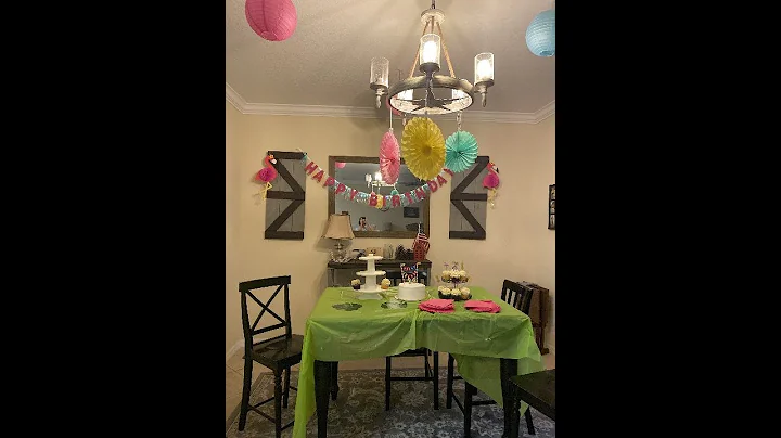 Hawaiian Party Decorations, Tropical Birthday Party Supplies, Flamingo Pineapple Happy Birthd Review