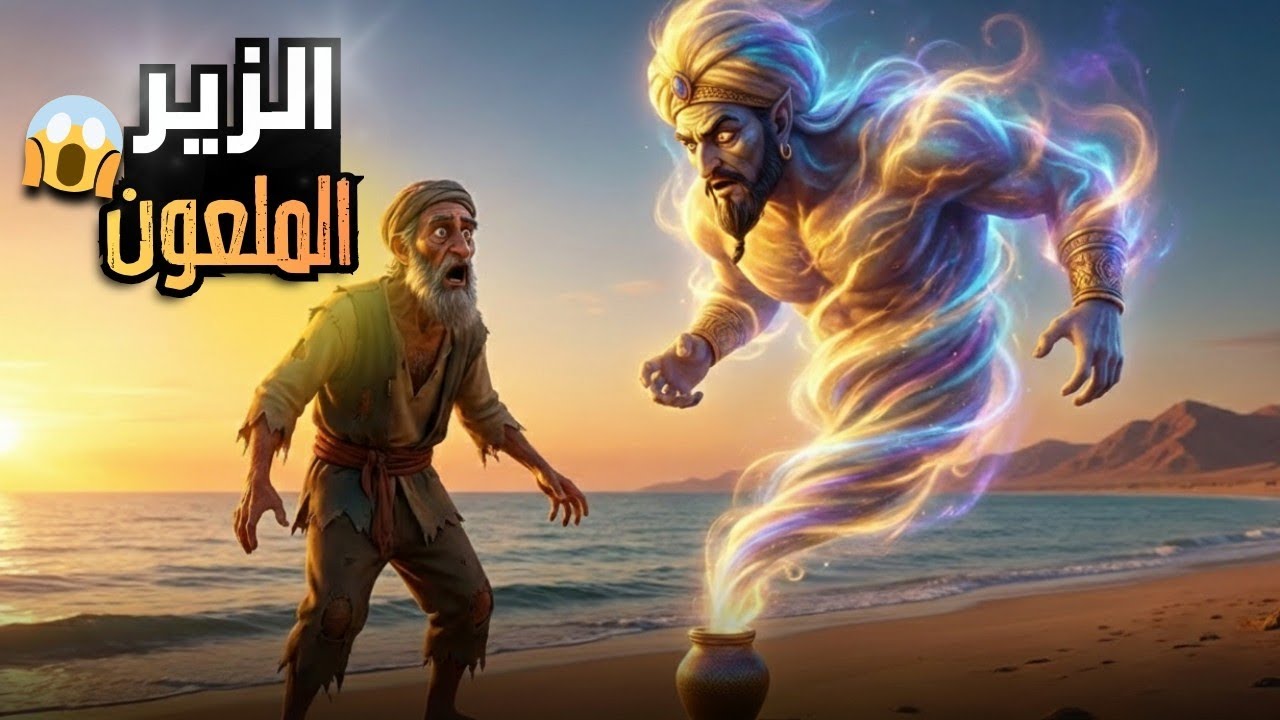 العفريت خرج من القمقم… لكن حيلة الصياد صدمت الجميع! 😱 | من ألف ليلة وليلة