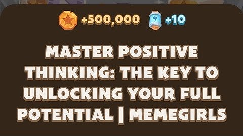 Memefi today video codes I Master Positive Thinking: The Key to Unlocking Your Full Potential