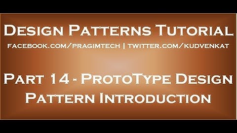 ProtoType Design Pattern Introduction