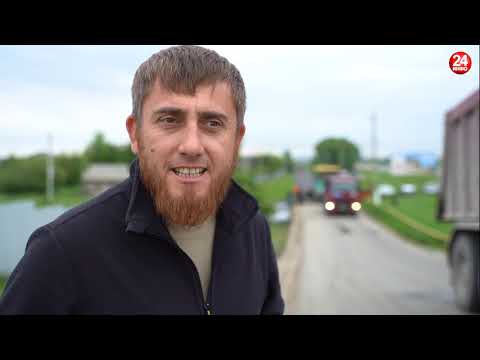В Алхан-Юрте новая дорога покрыта асфальтом