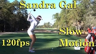 SANDRA GAL 120fps DTL DRIVER GOLF SWING 1080 HD