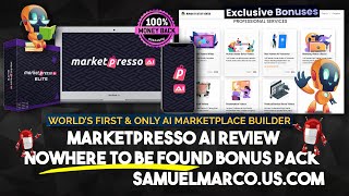 🚀 MarketPresso AI Review: New Marketplace Builder MarketPresso AI + MarketPresso AI Demo