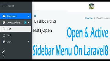 How to set current Menu Active of Request Segments On Laravel8