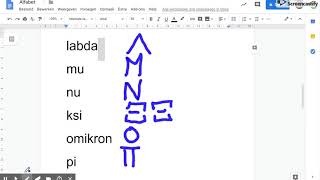 Alfabet - Google Documenten