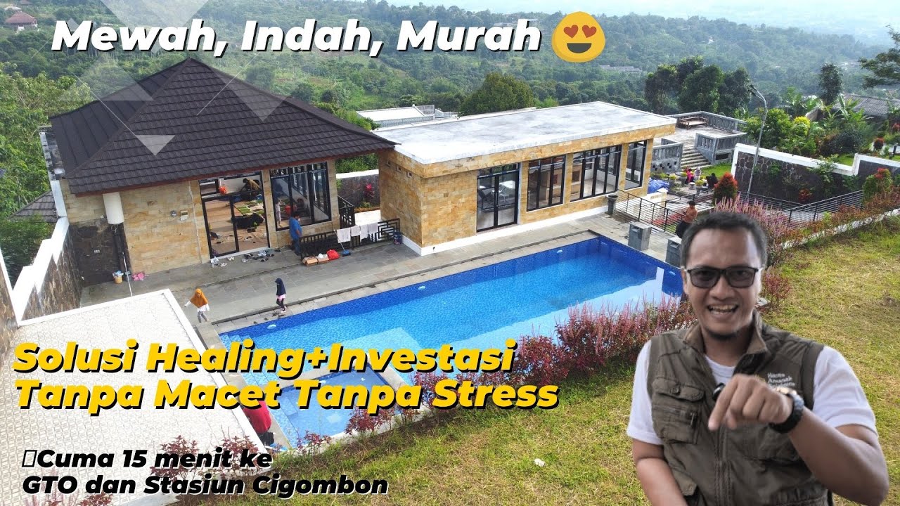 DIJUAL MURAH‼️ VILLA MEWAH SELUAS 4000 METER DI CIGOMBONG