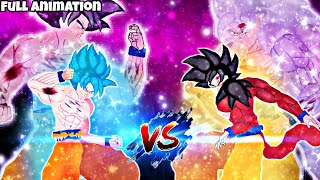 SSGSS Goku VS SSJ4 Goku (Full Animation Movie)