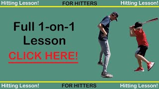Full Baseball Hitting Lesson - 1-On-1 Lesson - Upper Class Sports