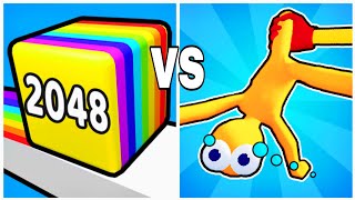 Happy Cubes 2048 vs Grab Throw - ASMR Gameplay New Update (Freepya, Max Level) screenshot 5