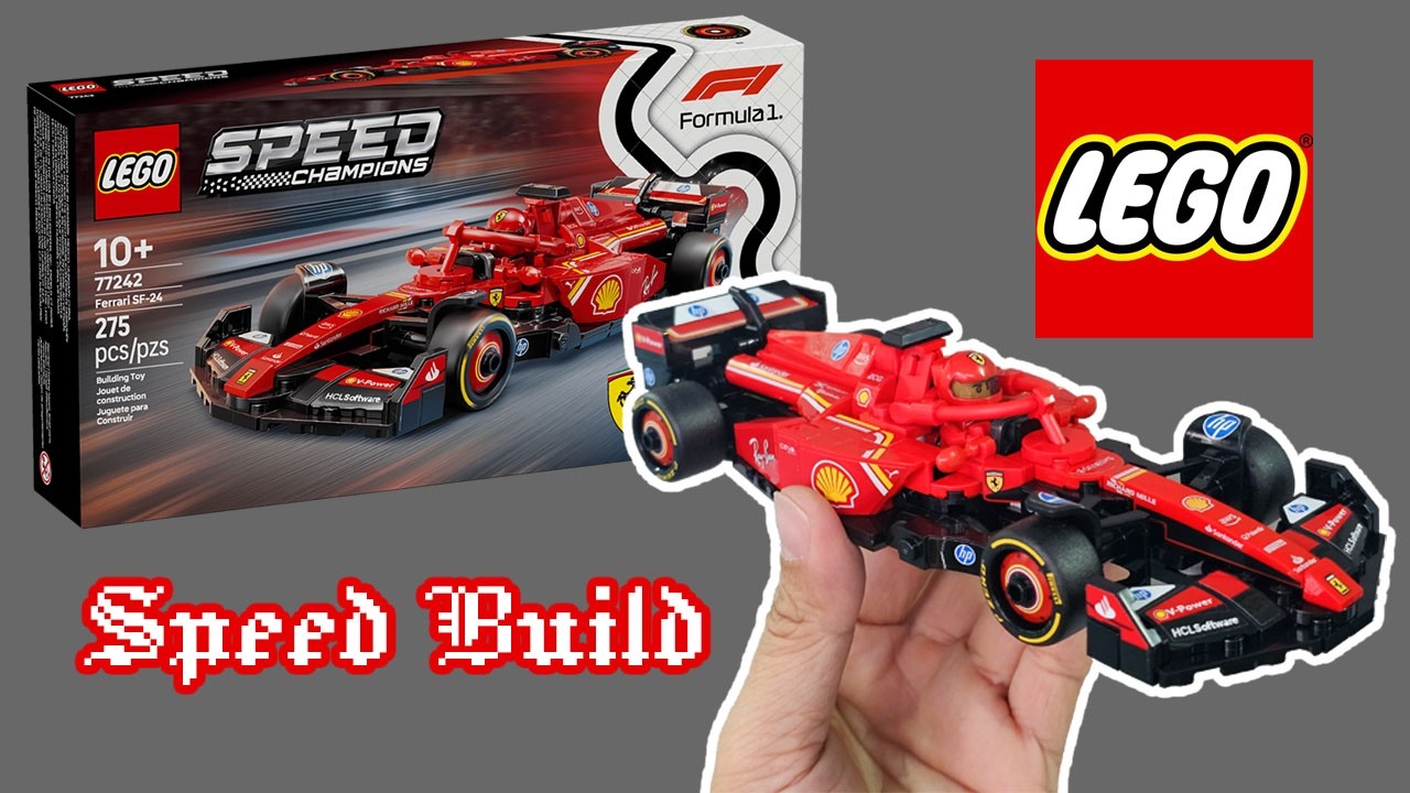 มือใหม่ฝึกต่อเลโก้ Rookie Building LEGO Speed Champions F1 Ferrari speed build. ฟอร์มูล่าวัน รถแข่ง