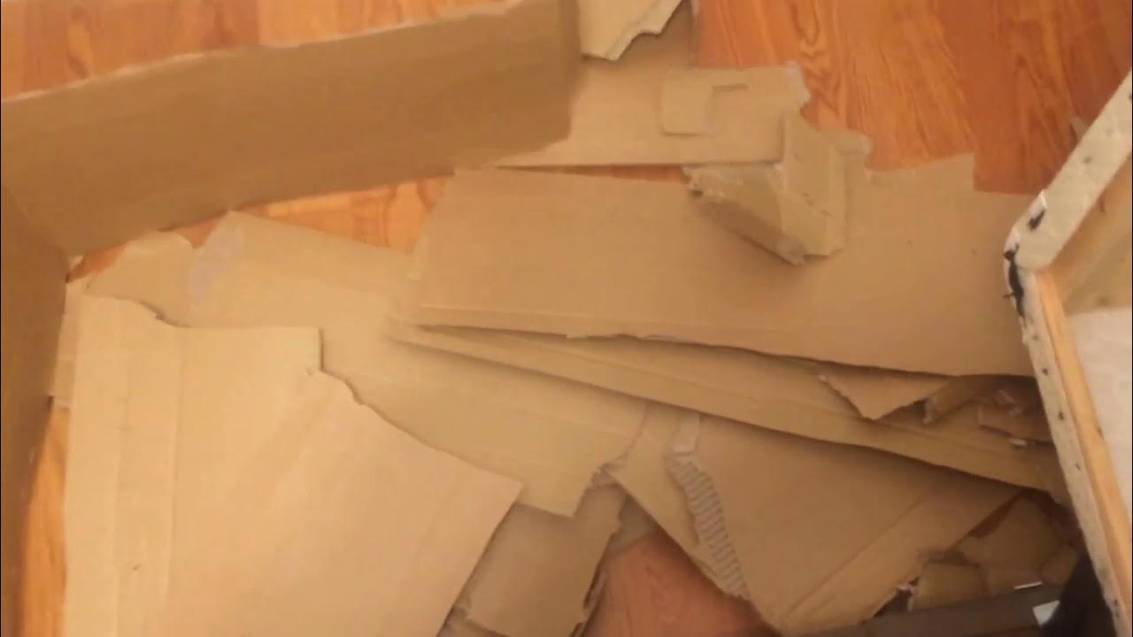 Quick fix for squeaking box springs remove cardboard YouTube