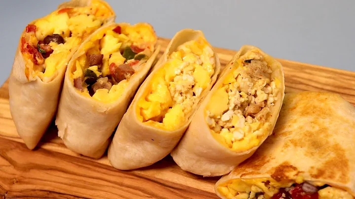 3 Egg Burrito Recipes/ The Perfect Breakfast Burritos 🍳🌯🌯🌯