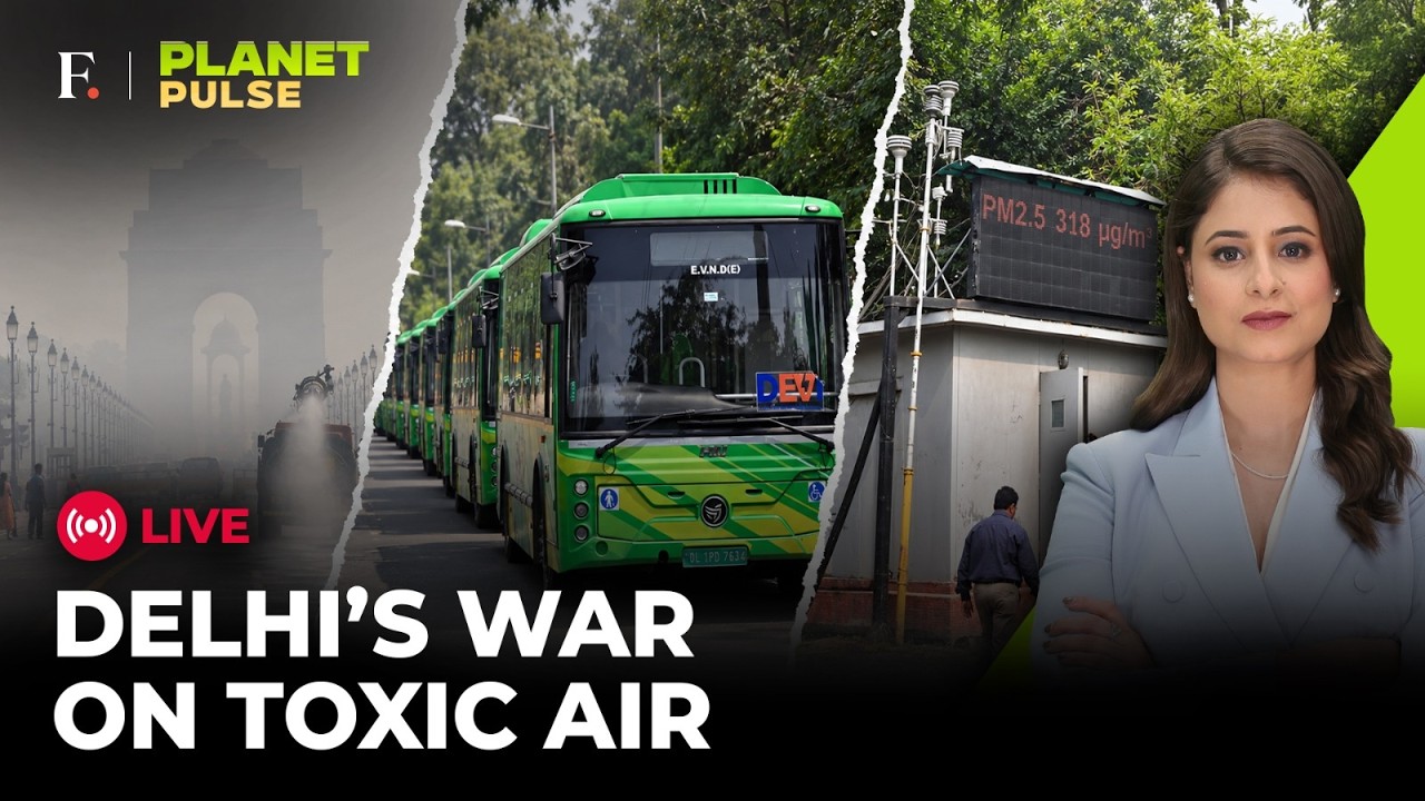 LIVE | Delhi Air Pollution: Can Electric Buses Beat the Pollution Crisis? | Planet Pulse thumbnail
