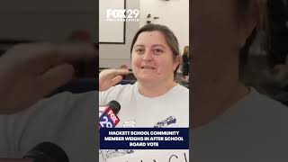 Hackett School community member weighs in after school board vote