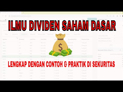 Belajar Saham Dividen Saham Dari Nol - Cara Melihat Jadwal Pembagian DIviden Saham di Stockbit