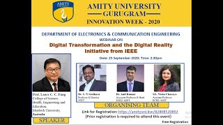 Digital Transformation and the Digital Reality Initiative from IEEE| Prof. C. C. Lance Fung