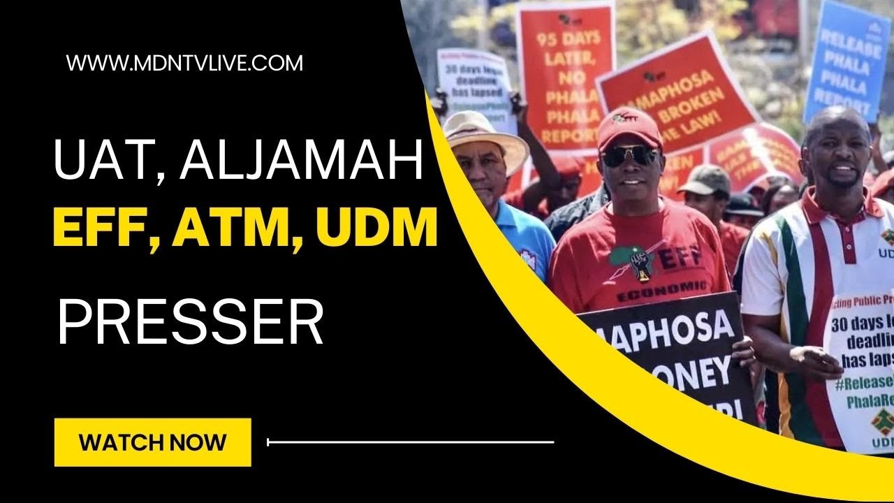 Progressive Caucus Press Conference: Al Jama- Ah, ATM, EFF, PAC, UAT and the UDM Media