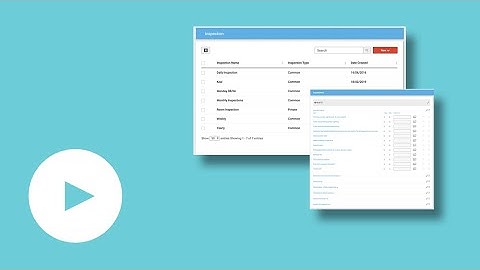 14   Inspection   Creating inspection template