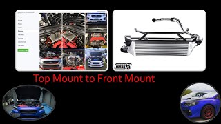 TurboXS Front Mount Intercooler & Sgood Performance top mount oil cooler brackets