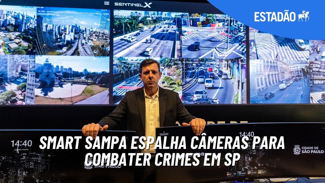 Smart Sampa espalha câmeras para combater crimes em SP