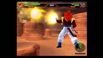 DBZ Budokai Tenkaichi 1 | CPU vs CPU #57 | SSJ4 Gogeta vs Great Ape Vegeta