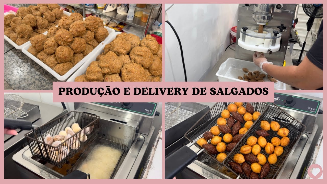 Rotina de produção/vendas de salgados, cardápio ifood, delegar funções 