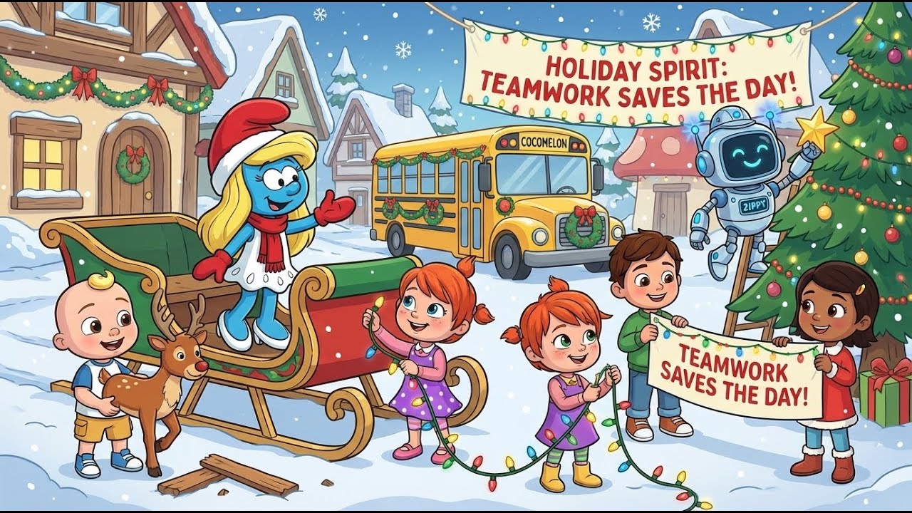 Волшебная миссия Смурфетты: Спасение праздничного настроения вместе с друзьями из КоКомелона!