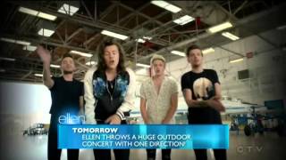 One Direction Concert 2015   Ellen Tv Show past Intro2