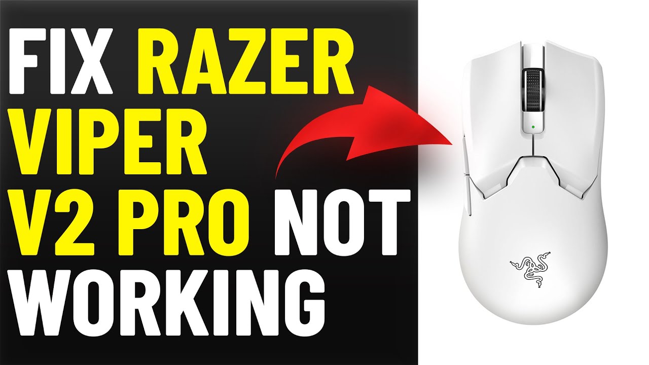 How To Fix Razer Viper V2 Pro Not Working (How To Troubleshoot
