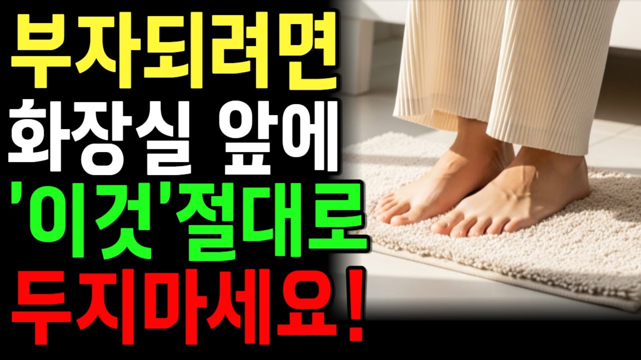 화장실 앞에 이것 두면 복이 새어 나갑니다 (부자집도 막는 최악의 자리) ㅣ화장실풍수ㅣ풍수전문가ㅣ부자집습관ㅣ오디오북