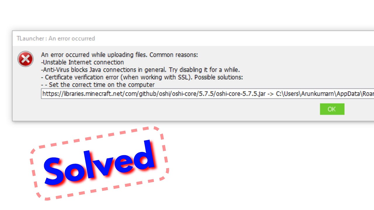 A connection error has occurred. Ошибка an Error occurred. Fix Minecraft TLAUNCHER an Error occurred while uploading files common reasons in Windows PC. TLAUNCHER. A java exception has occurred.