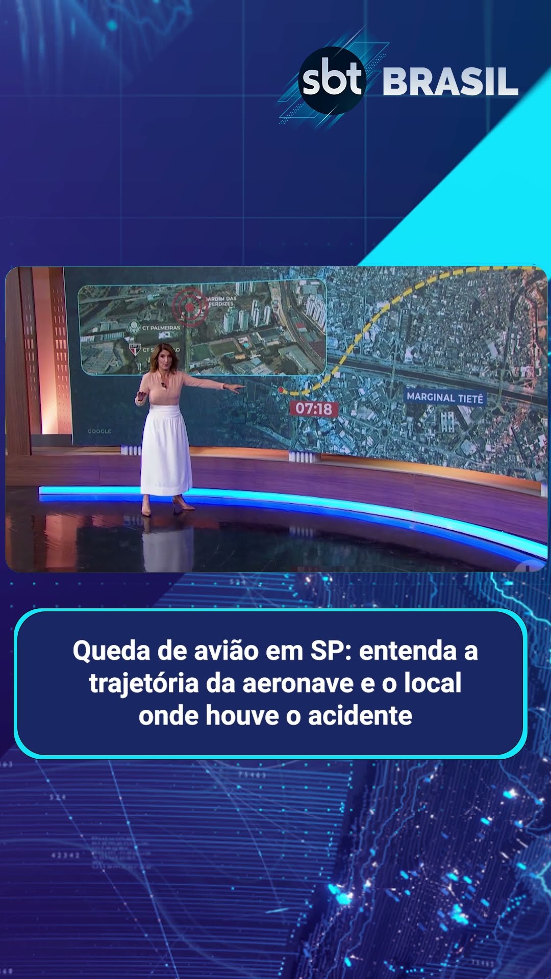 Força Aérea coleta primeiros dados para investigar queda de avião em SP | SBT Brasil (07/02/25)