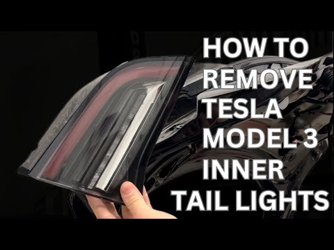 Remove inner (trunk) tail lights on Model 3 with powered trunk
