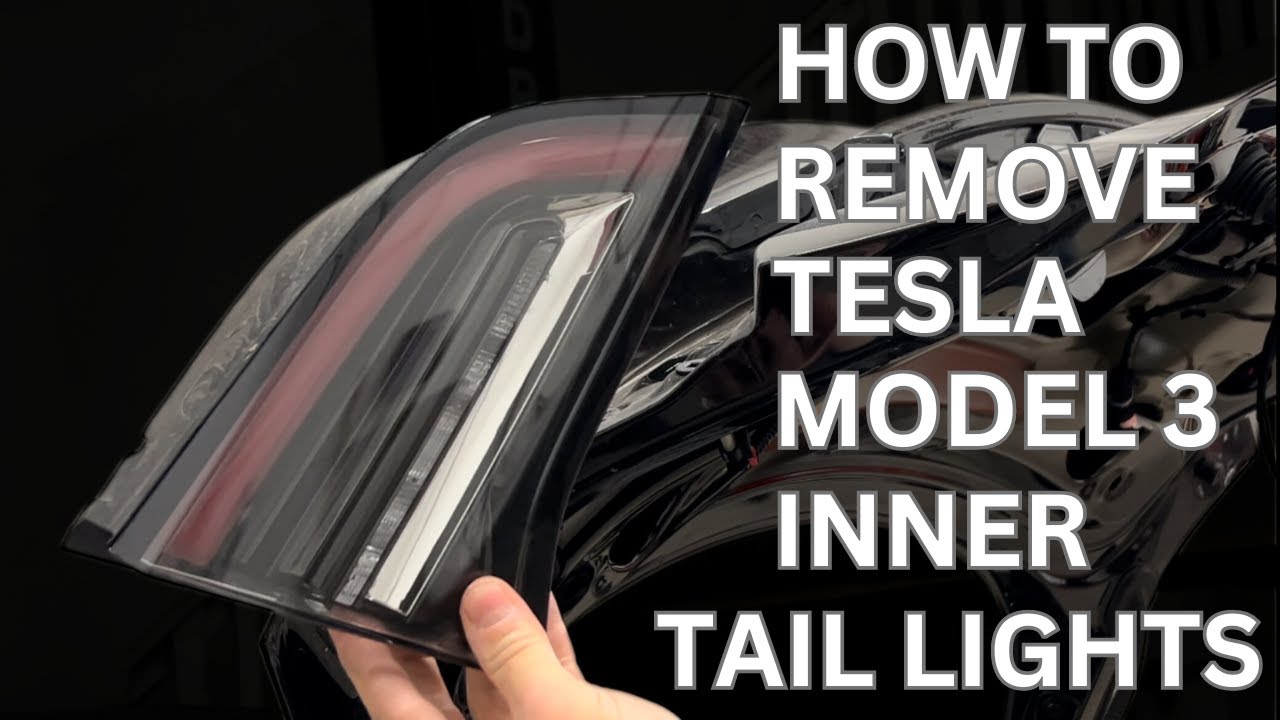 HOW TO REMOVE INNER TAIL LIGHTS ON A TESLA MODEL 3 WITH A POWERED TRUNK!