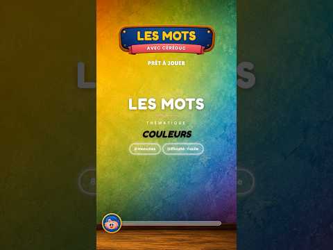 Culture & découvertes — Trouve le mot : Les Couleurs · 8 manches (facile) #shorts