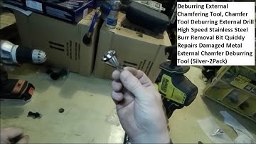Deburring External Chamfering Tool, Chamfer, Drill Burr Removal Bit Quickly Repairs Bolt Ends