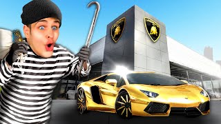 Kradu všechny LAMBORGHINI z AUTOSALONU v GTA 5!