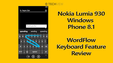 Windows Phone 8.1 Feature Review - WordFlow Keyboard
