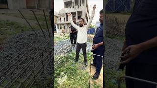 COLUMN ऐसे बनाओ! वरना घर खतरे में!। ✅👷🏡 #civilengineering #shorts #column #site