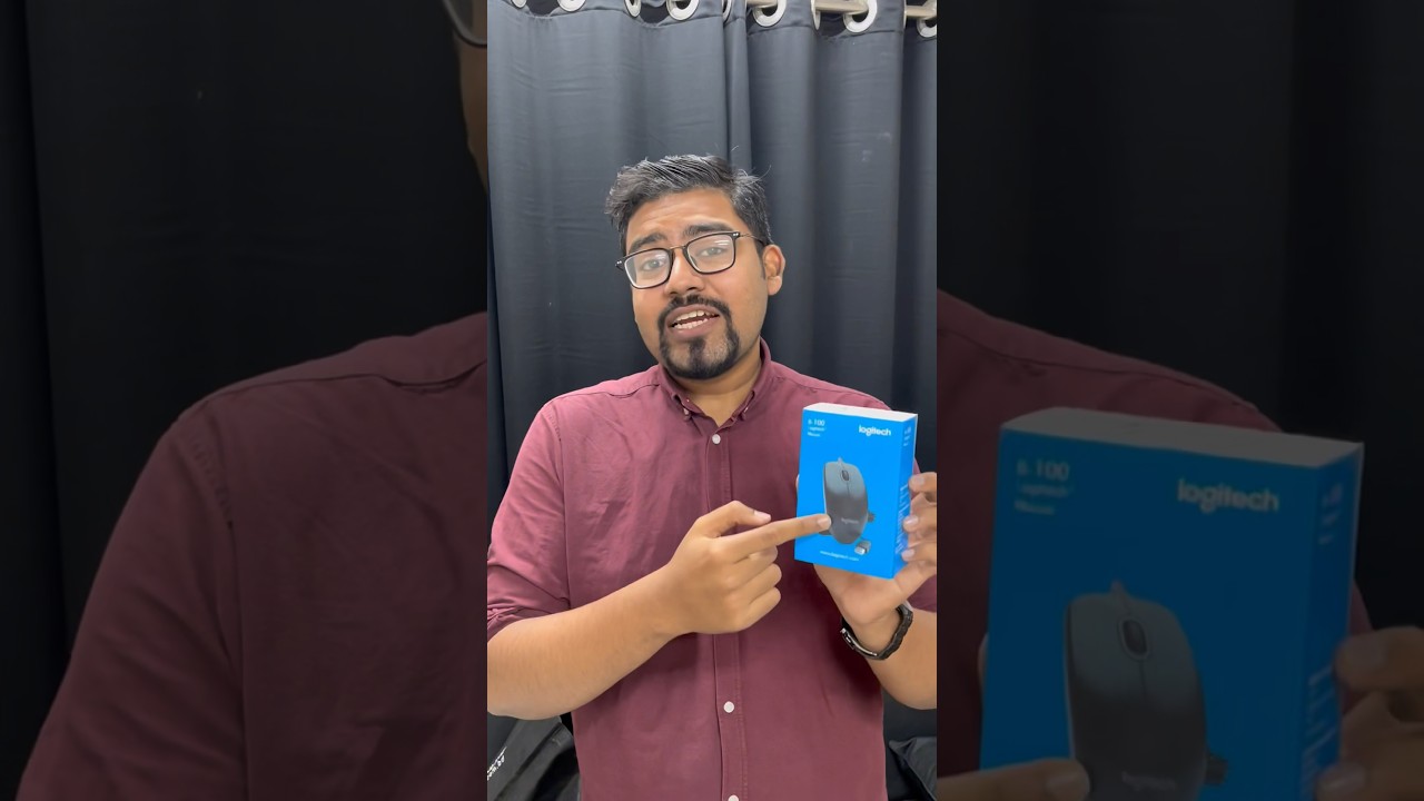 লজিটেক বি১০০ অপটিক্যাল ইউএসবি মাউস - ইনট্যাক্ট কন্ডিশন