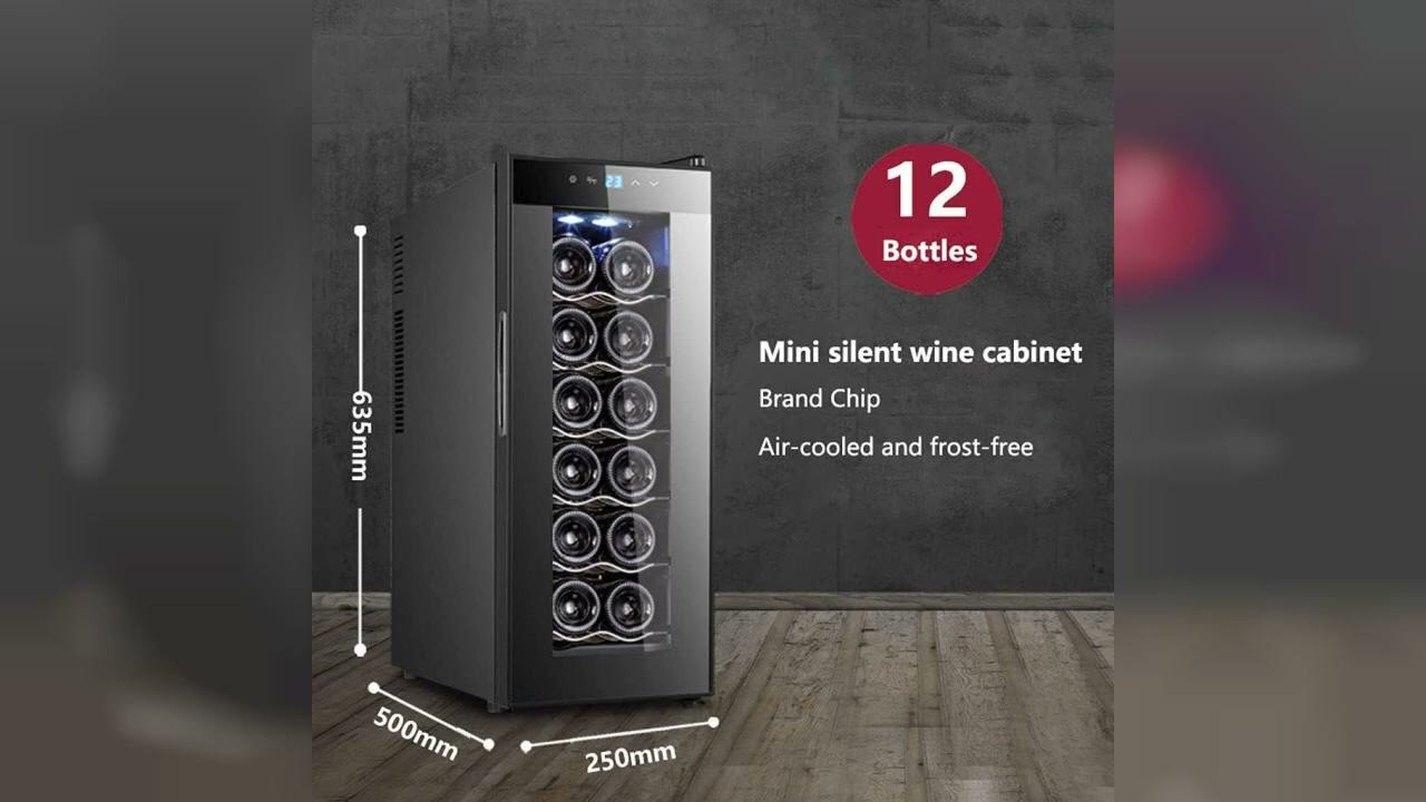 Review: 12 Bottle Wine Cooler/Cabinet Beverage Refigerator Mini Fridge Small Wine Cellar Soda ...
