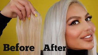 TONE BRASSY HAIR EXTENSIONS IN 5 MINUTES !!