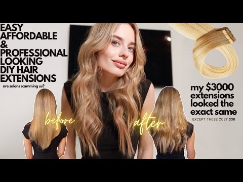 i tried doing my own hair extensions... here's what happened | sonya esman.