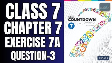 Klas 7 Oefening 7A Vraag 3 | Oxford New Countdown Book 7 derde editie #wiskunde