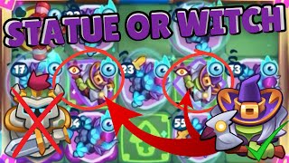 Knight Statue OR Witch?? | Battle two Demon Hunter | Rush Royale