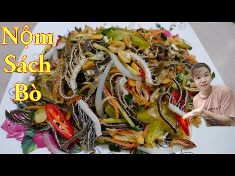 Nộm sách bò đặc biệt - Nôm lá sách bò chuẩn nhà hàng ngon nhất. /Bếp của em #55 - youtube