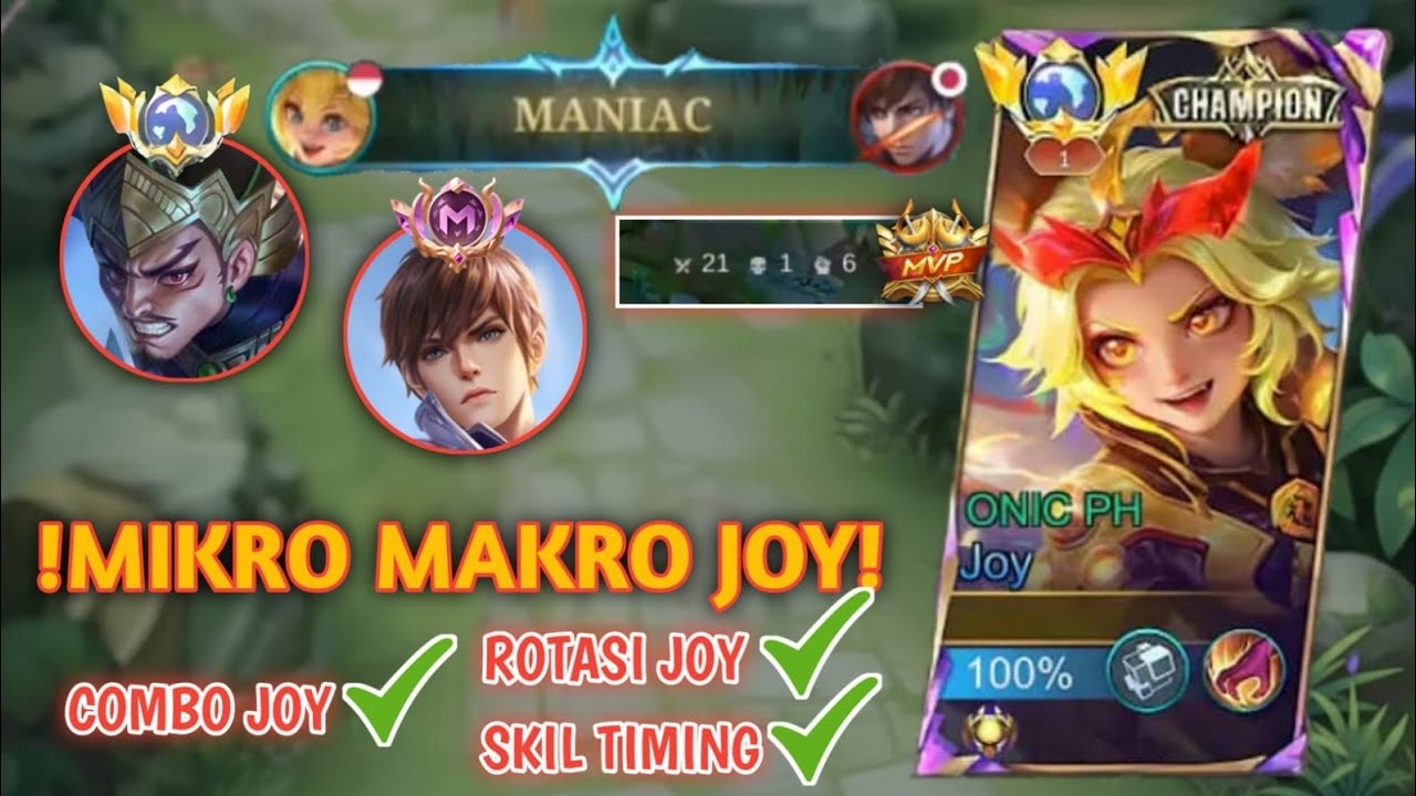 GAMEPLAY JOY !! TIPS JAGO JOY COMBO, ROTASI, TIMING BIAR JAGO !!